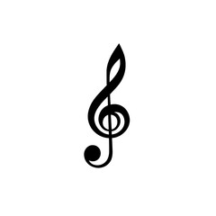 Fototapeta premium Elegant musical note design for creative projects and compositions