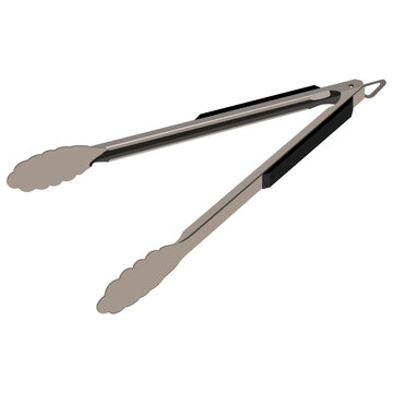 bbq tongs, Dinner Tool Vector.