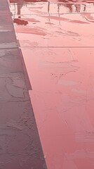 Fototapeta premium Abstract reflections on wet pavement