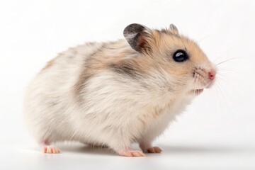 syrian hamster isolated on white background