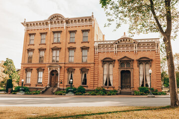 Historic Canfield Casino Building in Saratoga Springs New York