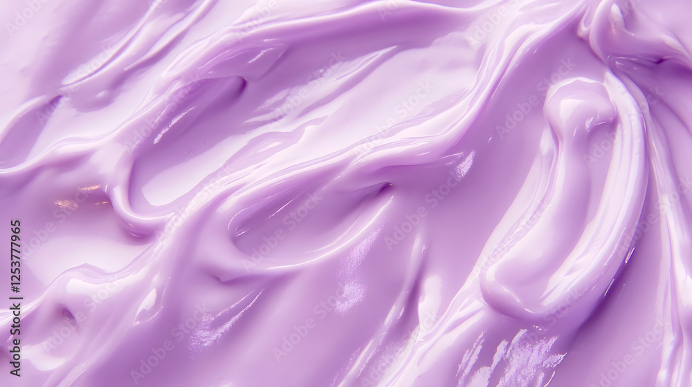 Poster Elegant and dreamy abstract background featuring flowing lavender and purple swirls with a smooth silky texture  Visually striking calming