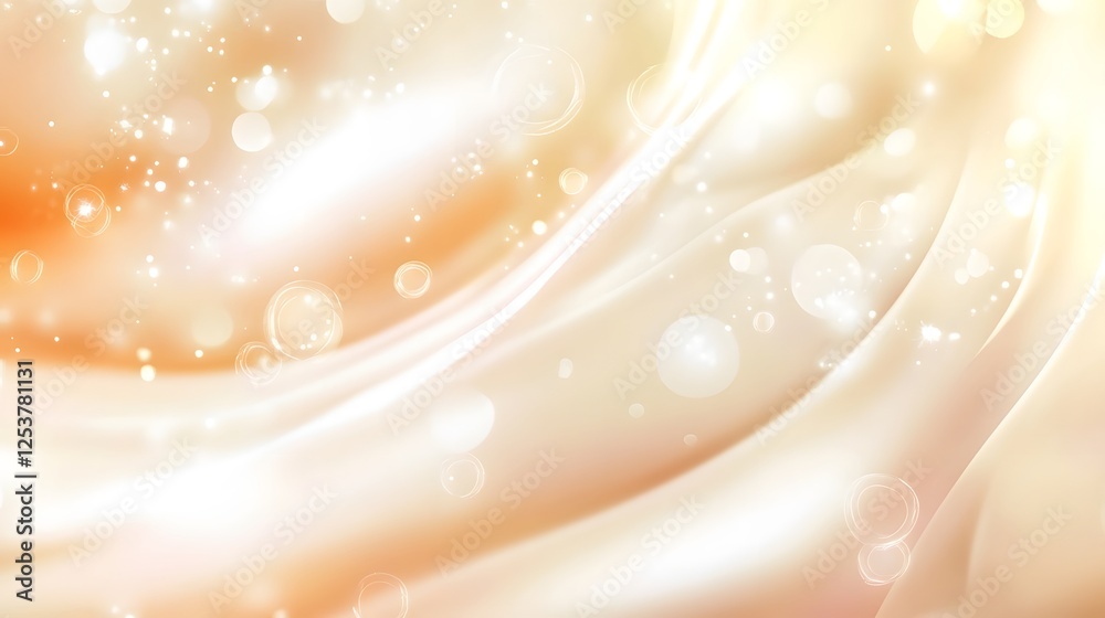 Poster Ethereal glow and luminous shimmer create a soft dreamy atmosphere in this abstract conceptual background  The image evokes a sense of wonder magic and tranquility with its delicate