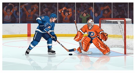 Obraz premium ice hockey players