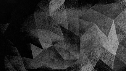 Abstract Geometric Greyscale Backdrop (3d rendering)