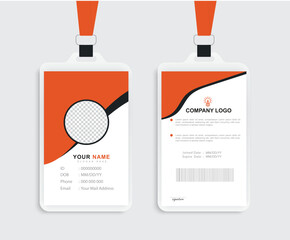 Modern Identity Card With Gradient Blue Navy Abstract Liquid