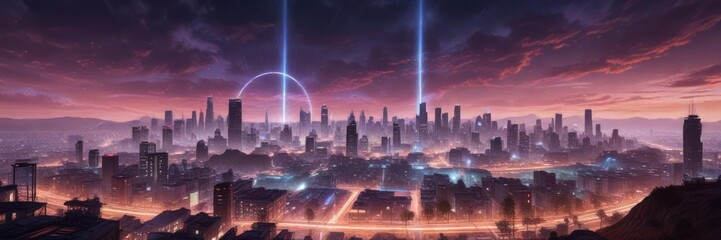 A mysterious energy field surrounding the city, unknown forces, oceanic energies, mystical forces