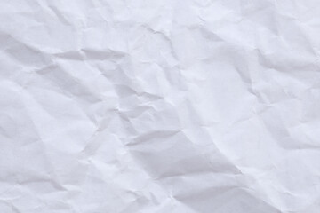 Naklejka premium Crumpled white paper texture background