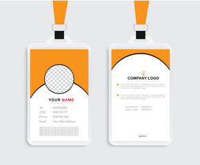 Modern Identity Card With Gradient Blue Navy Abstract Liquid