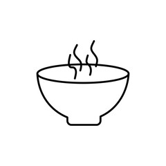 Bowl icon Vector logo set flat