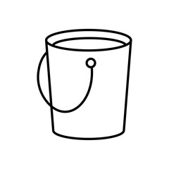 bucket icon Vector logo set flat