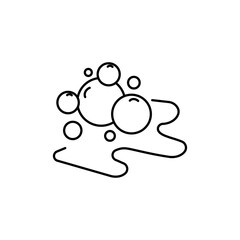 Bubbles and foam icon Vector logo set flat