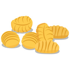 Italian Gnocchi pasta, Traditional pasta.