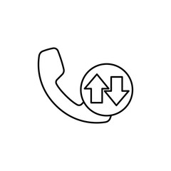 Call back icon Vector logo set flat