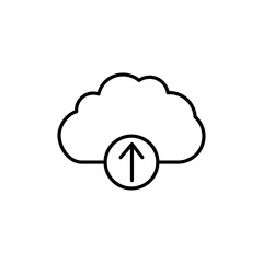 cloud upload icon Vector logo set flat