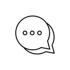 Comment icon Vector logo set flat