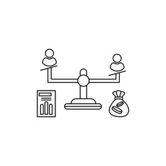 Debt holders icon Vector logo set flat