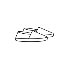 Espadrille icon Vector logo set flat