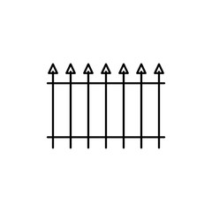 fence icon Vector logo set flat