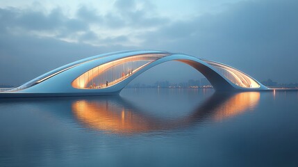 modern organic abstract bridge design