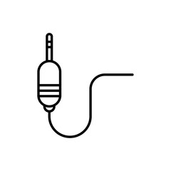Jack cable icon Vector logo set flat