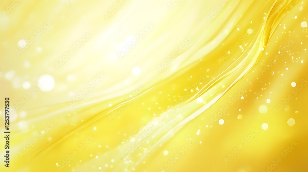 Fototapete vibrant golden gradient background with a radiant sunburst effect surrounded by shimmering particles