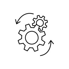processing icon Vector logo set flat