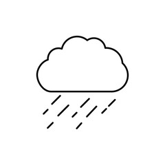 Rain icon Vector logo set flat