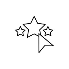 Rating star icon Vector logo set flat