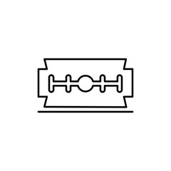 Razor blade icon Vector logo set flat