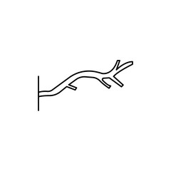 wood branch icon Vector logo set flat