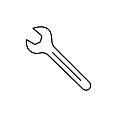 Wrench icon Vector logo set flat