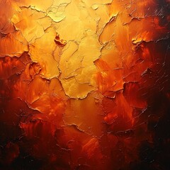 Fototapeta premium Abstract orange and red textured background resembling fire or lava, ideal for backgrounds