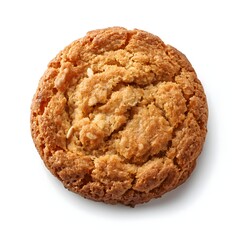 Tasty oatmeal cookies isolated on white background