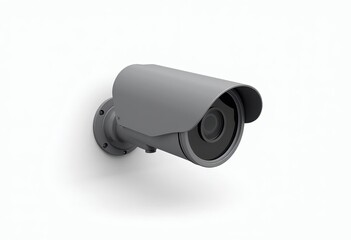 A 3D surveillance camera design featuring a sleek and modern security camera. Ideal for illustrating security, surveillance, and monitoring concepts. Isolated on a transparent background