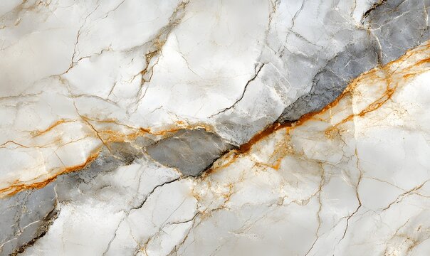 Abstract marble texture background with golden and grey veins pattern for wallpaper or design