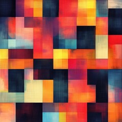 Fototapeta premium Colorful Abstract Textures Featuring Blocks of Vivid Hues and Patterns for Modern Design Applications and Visual Art Projects