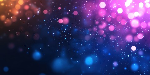 Colorful Bokeh Light Background with Bright Spots and Soft Focus