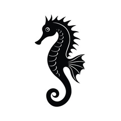 Obraz premium a vector illustration of sea horse.