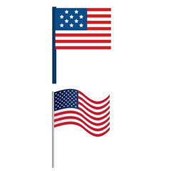 american flag vector illustration