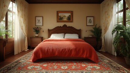 Serene Bedroom Interior Design: A Luxurious and Tranquil Space