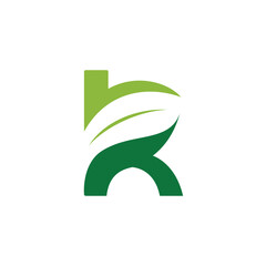 Green Letter K Logo template