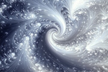 Swirling blue and white abstract design in smooth patterns and textures