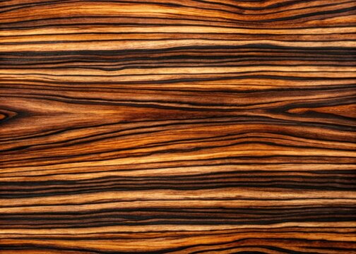 Drone photography captures the exquisite high-resolution grain of Macassar ebony veneer, a dark luxury background.