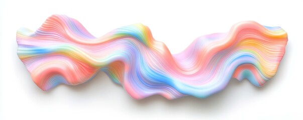 Obraz premium Pastel Swirl Abstract Design
