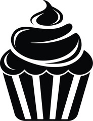 Cupcake icon, Cupcake vector illustration 