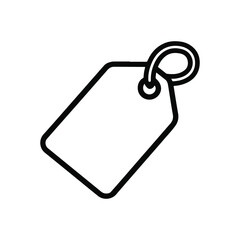 Price tag icon. Tag label icon for websites and apps. Sales label icon on white background. Flat vector illustration.