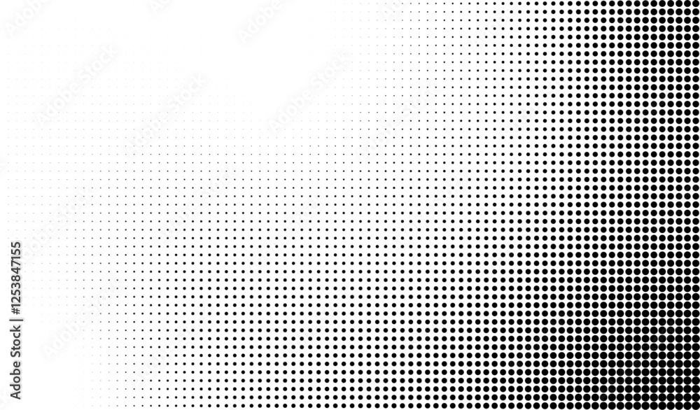 Leinwandbilder Abstract background with halftone noise. Vector stipple pointillism texture. Sand, grain gradient pattern on transparent background.