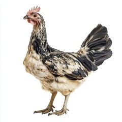 Fototapeta premium White Background Chicken Cutout for Marketing and Design Projects