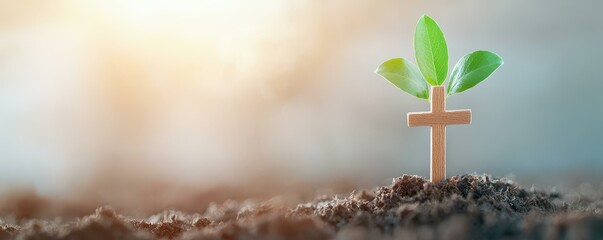 Cross Sprout Faith Growth Hope